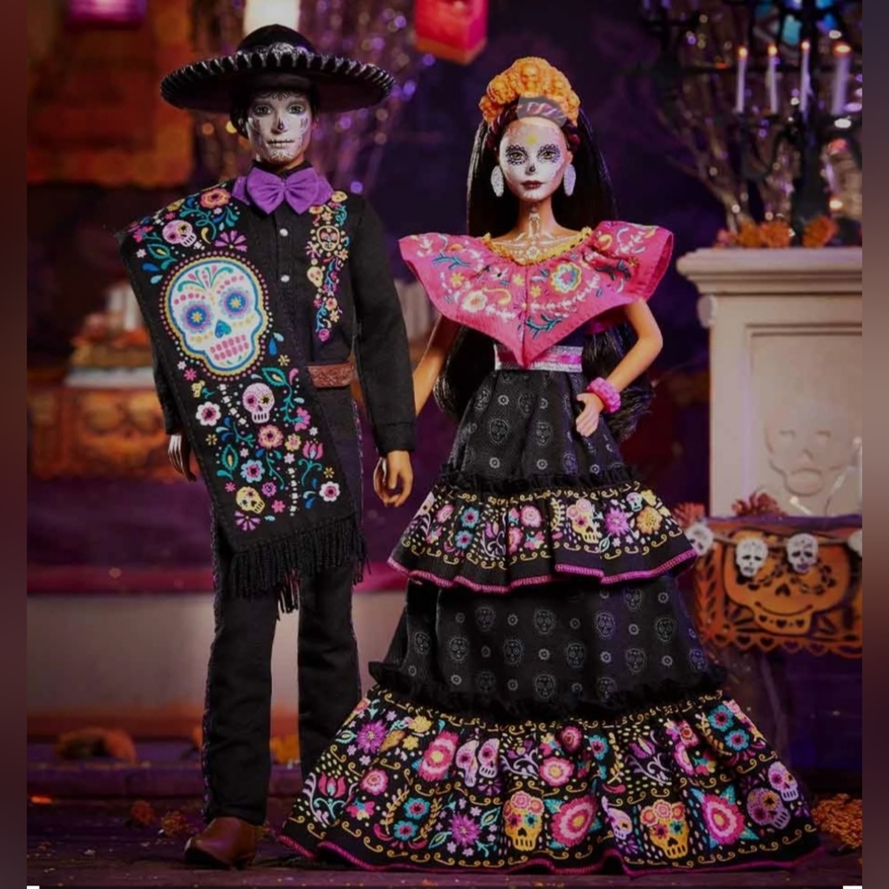 Barbie and Ken dia de los Muertos 2021